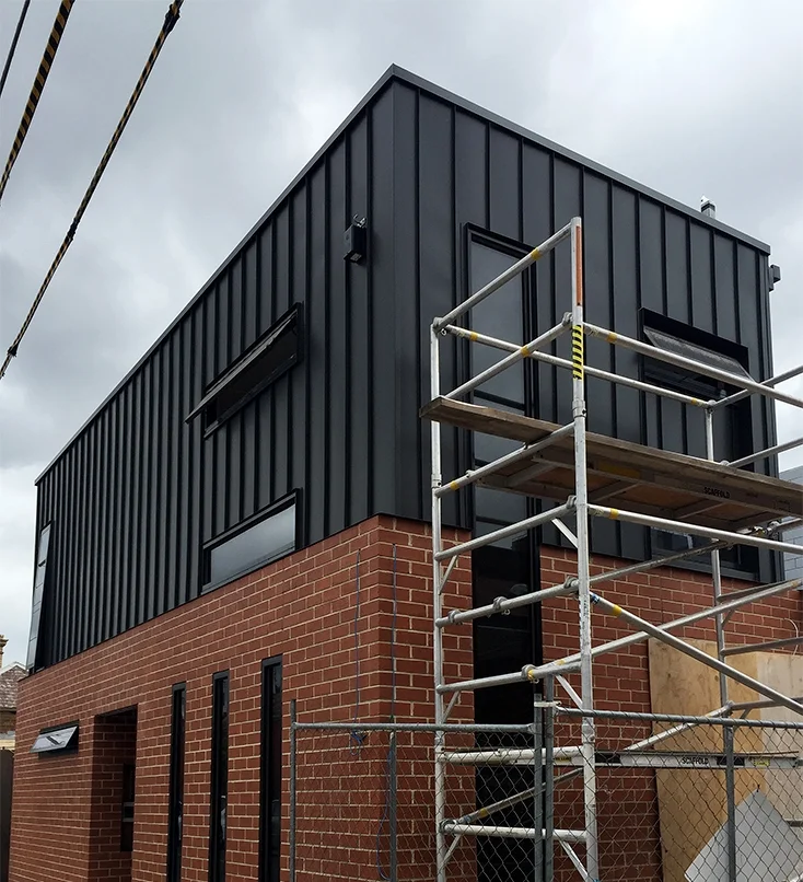 Cliptray Wall Cladding in PVDF Aluminium