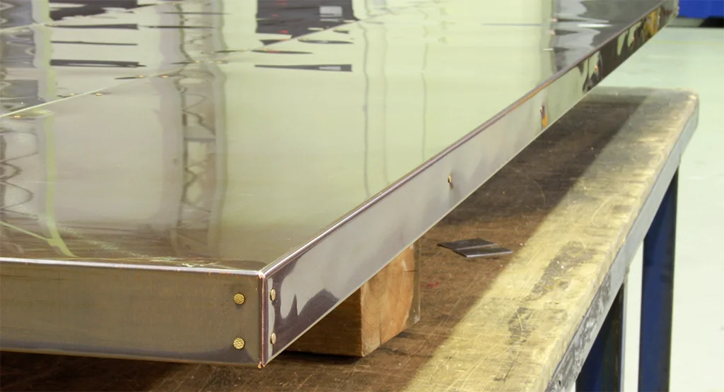 TECU Oxid Copper Clad Table - Detail
