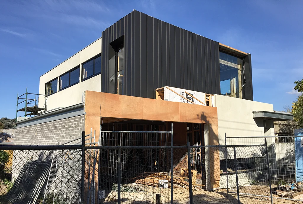 Standing Seam El Zinc Jet Black Wall Cladding