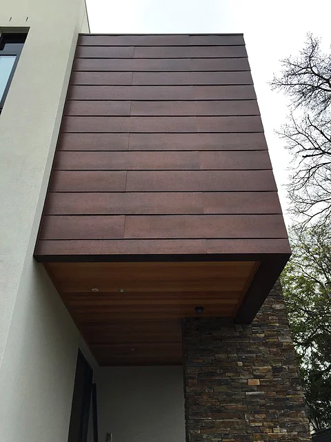 Flat-lock Wall Cladding - Copper Look