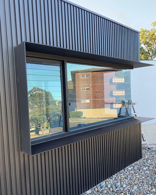 First look at our innovative Express Batten system in @covet_international Chakooru Gurei Aluminium. #archclad #cladding #innovation #new #batten #interlocking #aluminium #facade #featurewall #metalcladdjng #built #builder #construction #residential 