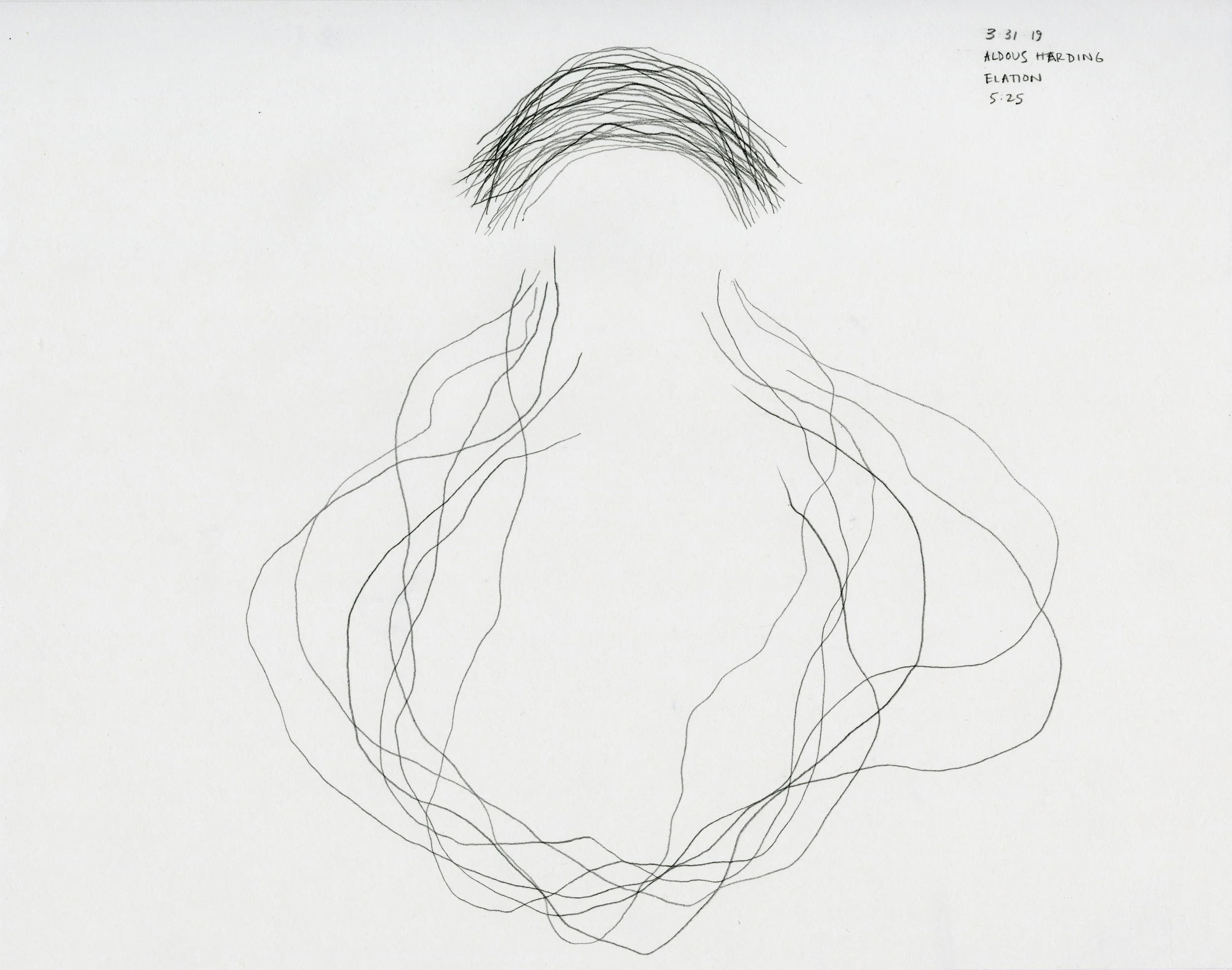 Music from Christopher, 2019 in collaboration with Christopher Jones Cochlear Implant, youtube playlist, graphite, paper