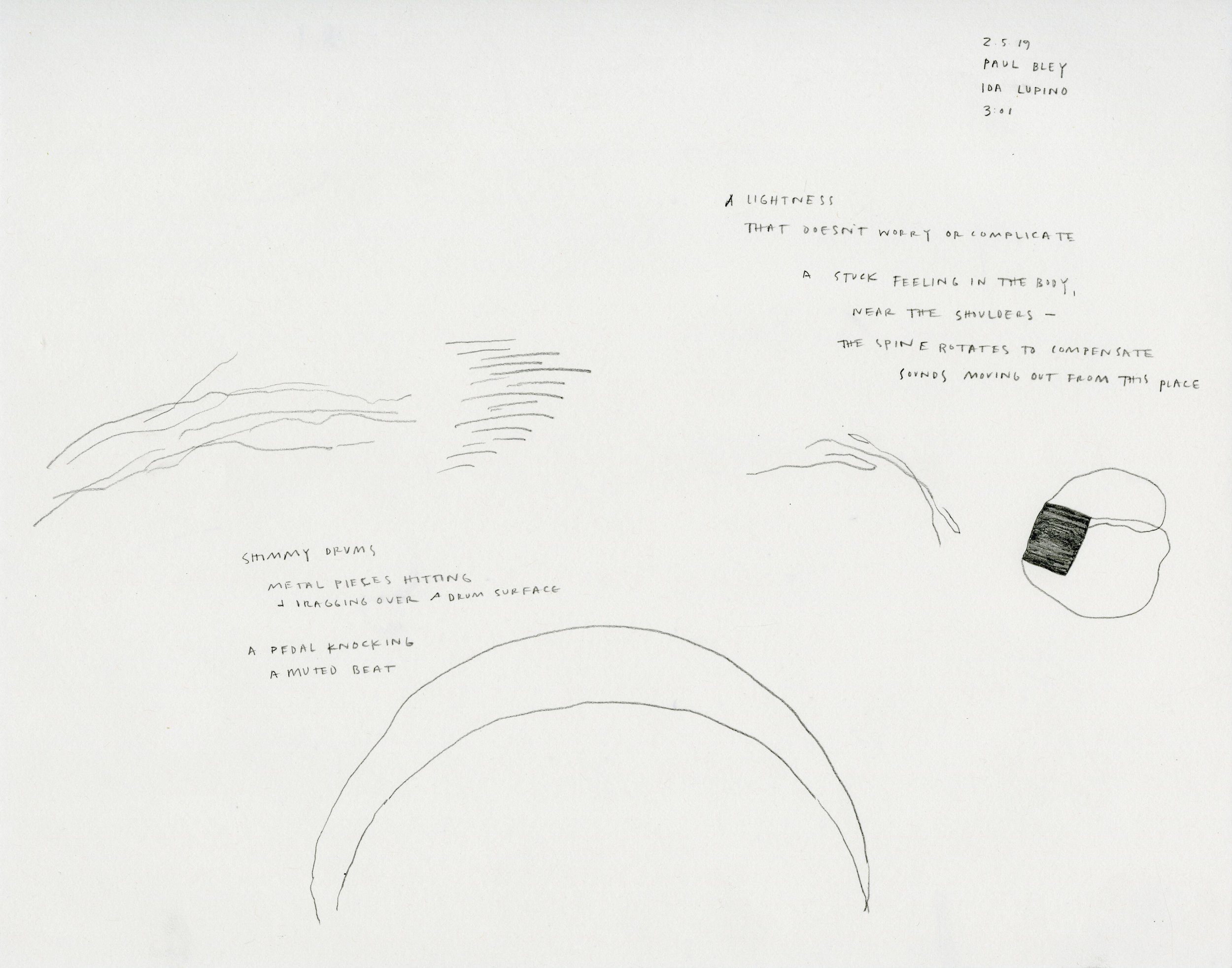   Music from Christopher, 2019   in collaboration with Christopher Jones  Cochlear Implant, youtube playlist, graphite, paper 