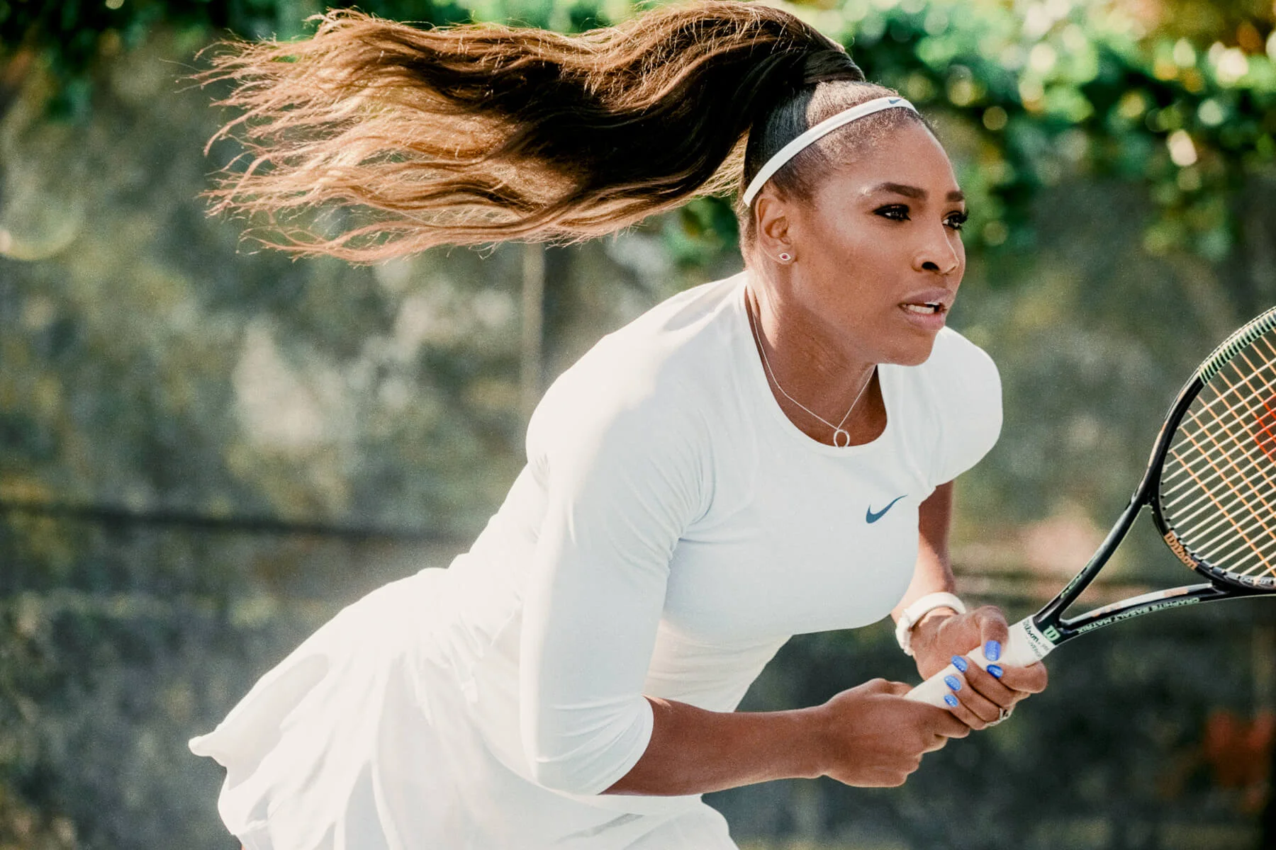 Serena Williams for Chase's "Masters are Here" commercials, 2015, photographed in Miami
