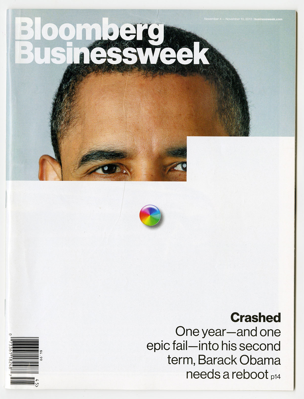 Cover design and art direction by Tracy Ma for Businessweek's November 4-10, 2013 issue
