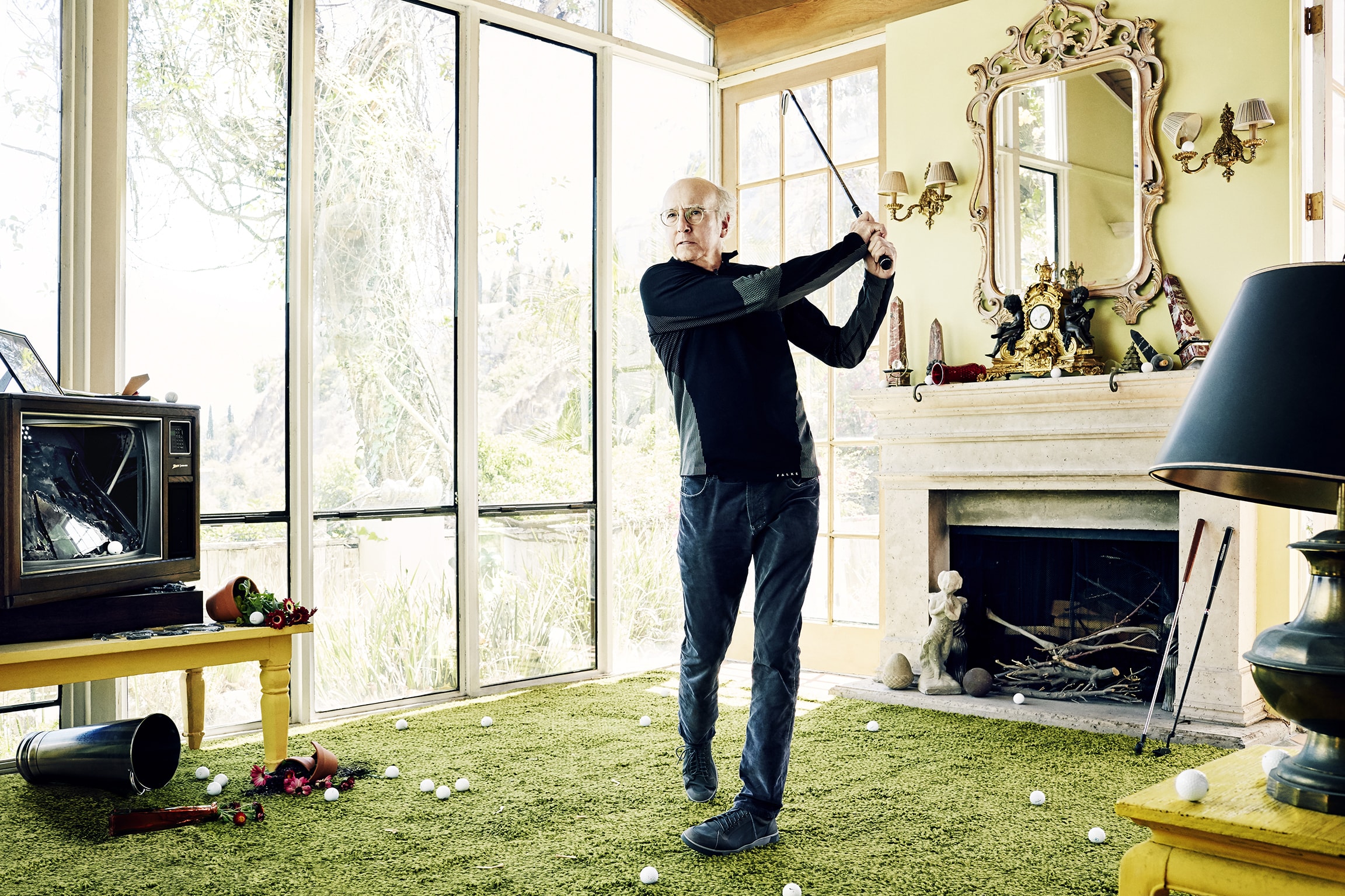 Larry David for the October 2015 issue of Golf Digest