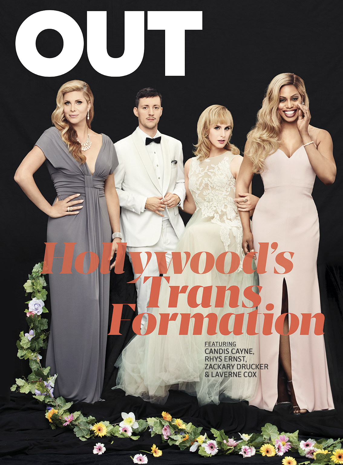 Emily Shur shot several trans icons, including Laverne Cox, Candis Cayne, Caitlyn Jenner, and the cast and crew of Amazon’s Transparent , for OUT Magazine‘s Trans Hollywood issue .