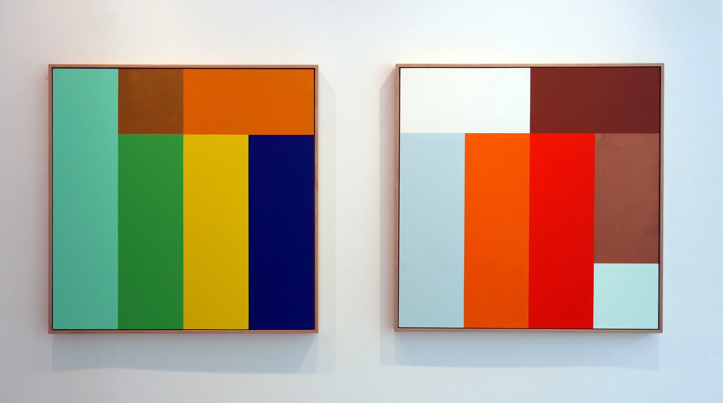 Untitled Acrylic and Enamel on wood Each work is 60cm x 60cm 2015 Images from Colour Imperative , a group show with Viv Miller, Emma Coulter, John Aslanidis and David Sequeira. November 4th - 21st, 2015 Rubicon ARI, 1/309 Queensberry st, North Melbourne