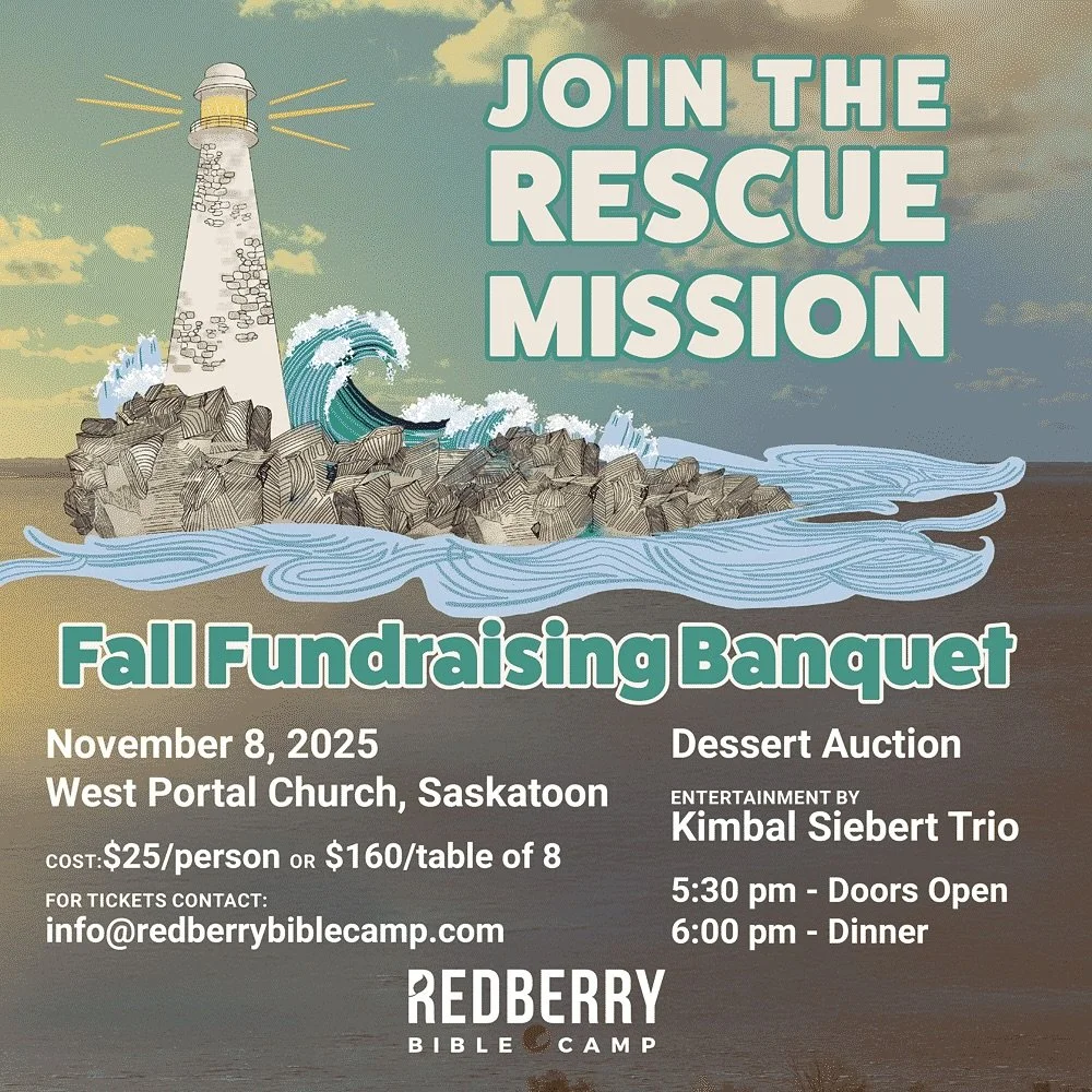 Mark your calendars!!
Our Fall Fundraising Banquet is coming up November 8th and we would love to see you there!! 

Check out our website for more info and to find your tickets!

#redberry #biblecamp #redberrybiblecamp #fallfundraiser #jointherescuem