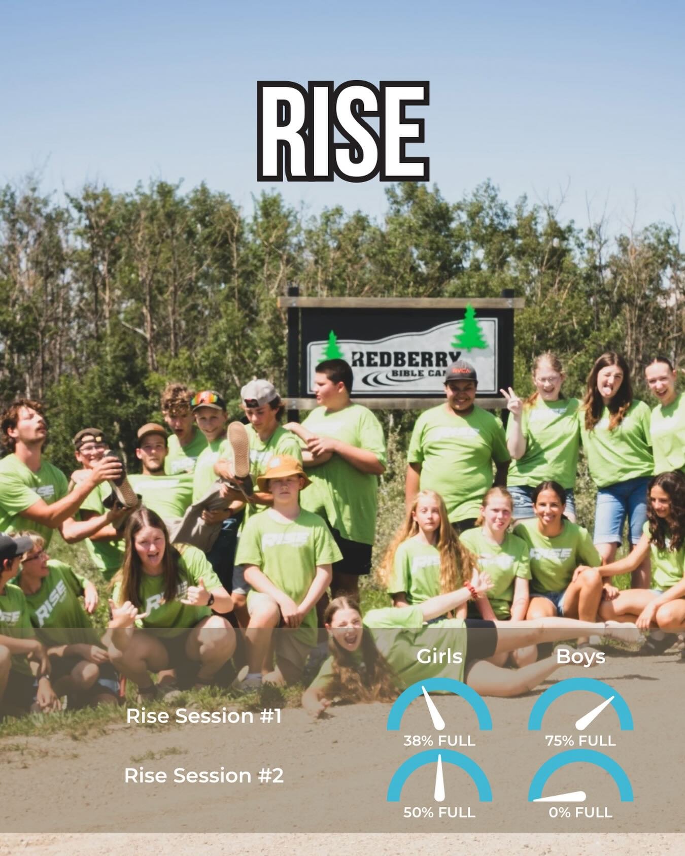 Rise is our one week training program and precursor to Foundations. If you are finishing grade 8 this year this program is for you! 

#redberrybiblecamp #summer2026 #rooted #rise #leadershipdevelopment