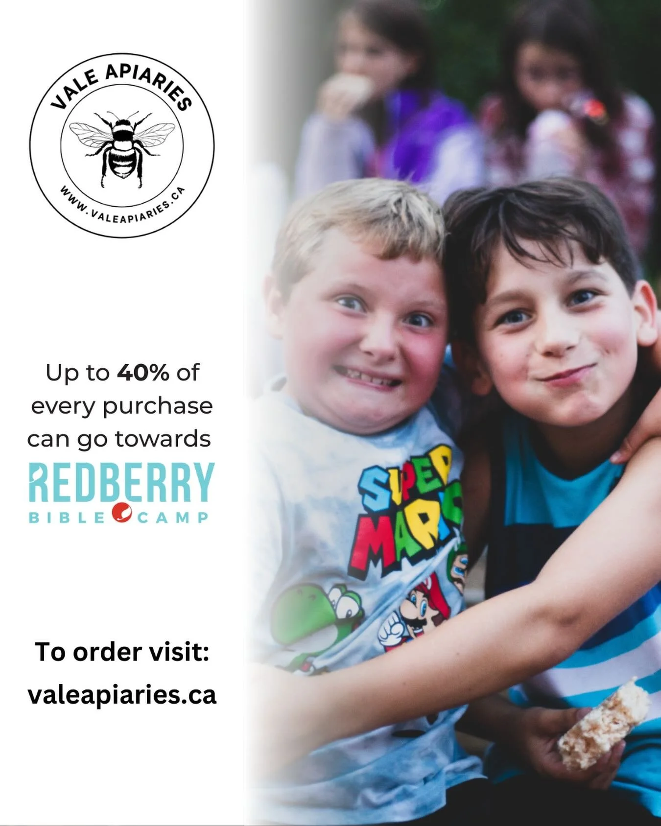 We love @valeapiaries honey around here! How about you?! Here is your reminder to restock or try some out. Check out their website and see all the flavours they offer!

#redberrybiblecamp #valeapiaries #honey
