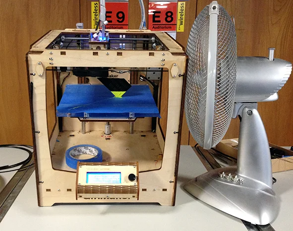 Badge 3D printed with an Ultimaker by FabLab Zurich