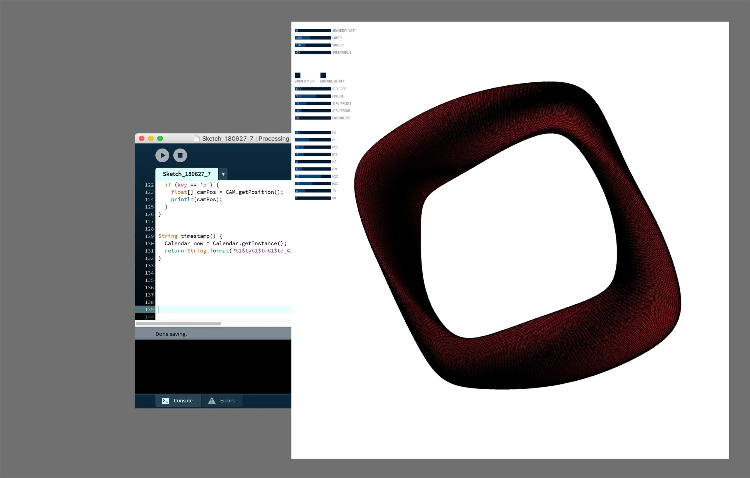 Algorithmic design in Processing and Grasshopper