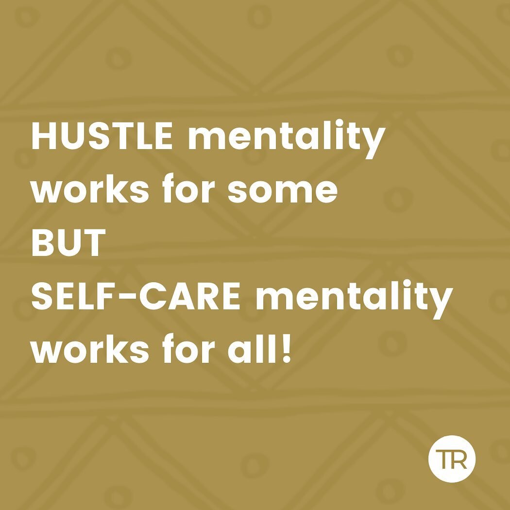 HUSTLE mentality works for some
BUT
SELF-CARE mentality works for all!

#hustlementality #hustle #selfcare #selfcaretips #selfcareroutine