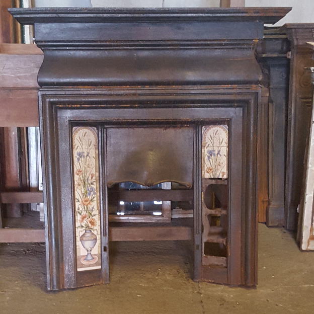 Reclaimed Antique Cast Iron Fireplace, Reclamation Fireplace Surrounds
