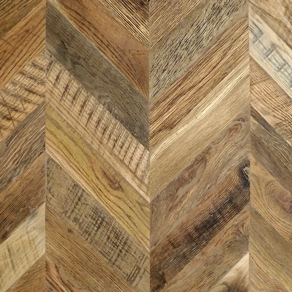 Barn Oak Chevron Flooring - Lightly Sanded