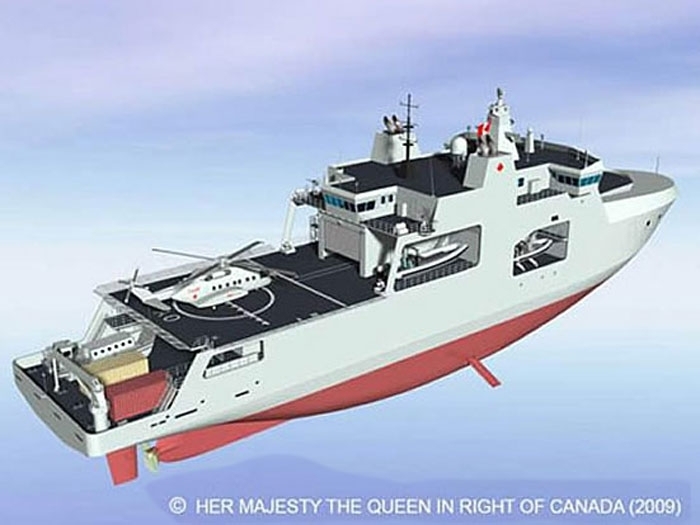 A conceptual design of Canada's new Arctic Offshore Patrol Ships