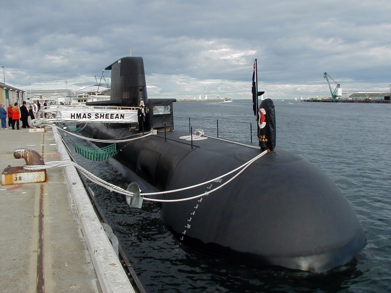 HMAS SHEEAN in Freemantle, Australia.