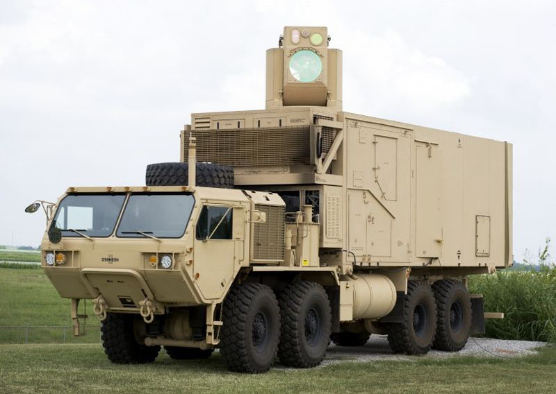 The U.S. Army has successfully tested the High Energy Laser Mobile Demonstrator (HEL MD), which is capable of shooting football-sized mortar rounds and unmanned drones out of the sky. (Boeing)