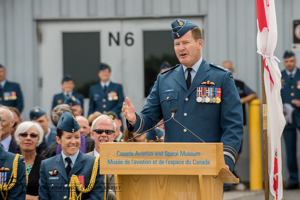LGen Mike Hood, who took command of the RCAF on July 9, 2015, used his swearing in ceremony to say that he would not tolerate any sexual misconduct under his command. (Richard Lawrence)