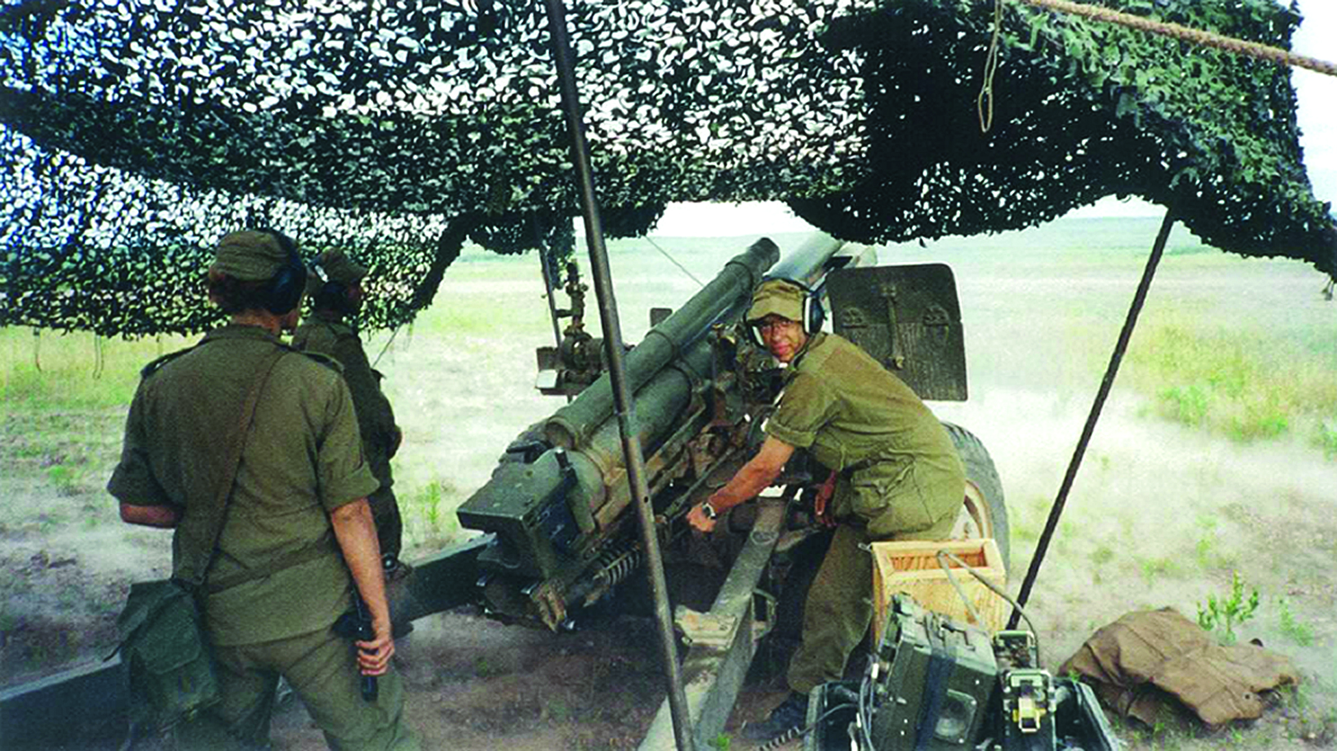 Andrew McBride on the artillery range at Gagetown - firing his first shell from a 105mm Howitzer in August 1997. Unfortunately, Andrew's career did not follow the path he had dreamed of when a child. He ran afoul of a course instructor during his artillery training at CFB Gagetown and spent years fighting the system and the Grievance Board to right a wrong. (All Photos Courtesy of Douglas McBride)