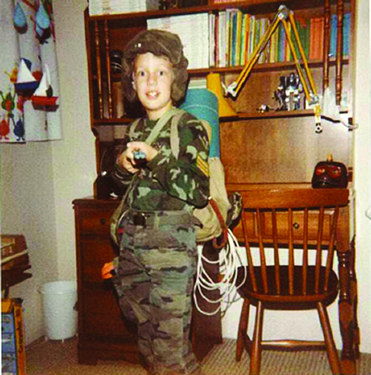 Andrew liked soldiering from an early age. In 1984, at the age of seven, he dressed-up as GI Joe for Halloween. he joined the Army Cadets before enrolling at RMC. 