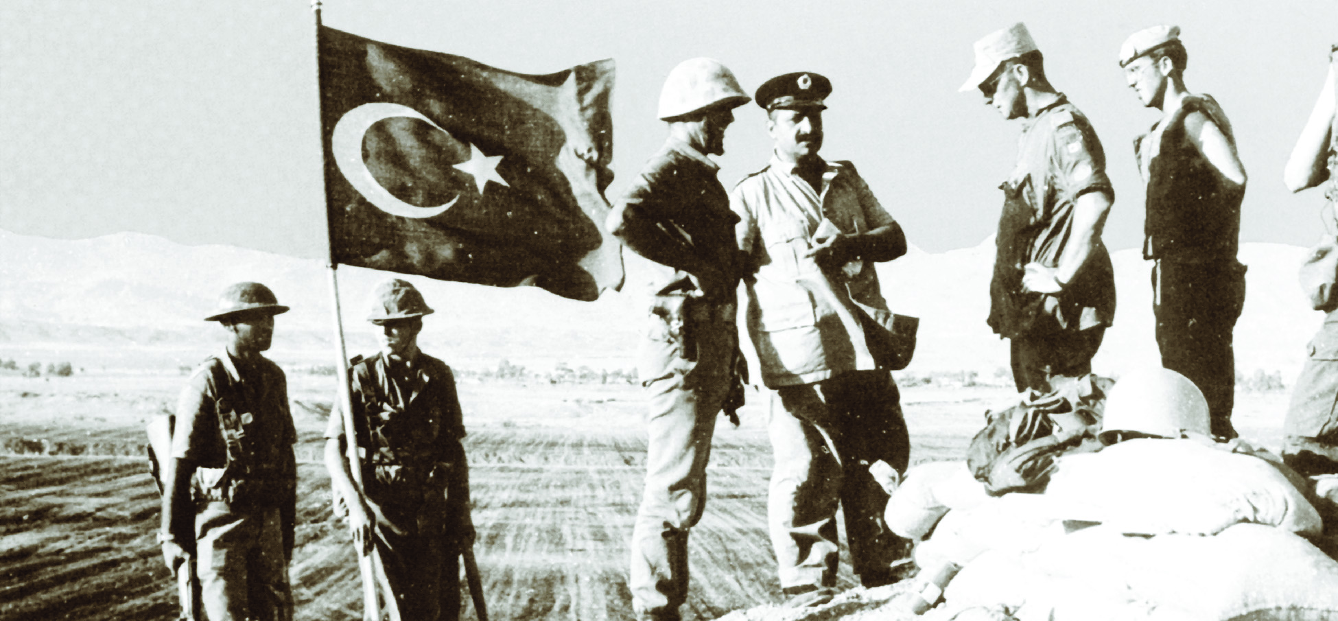 On July 15, 1974, the Greek Cypriot National Guard staged a coup and overthrew president Archbishop Makarios III. Five days later, on July 20, the Turkish army invaded Cyprus in response to the overthrow, officially claiming they wished to protect the Turkish minority on the island. Three days after the Turkish invasion, a ceasefire was reached between the belligerents, but it dissolved following repeated attacks. A permanent ceasefire and a division of the island was finally reached on August 16, 1974. The United Nations have supported the ceasefire contingent of peacekeepers ever since. (DND)
