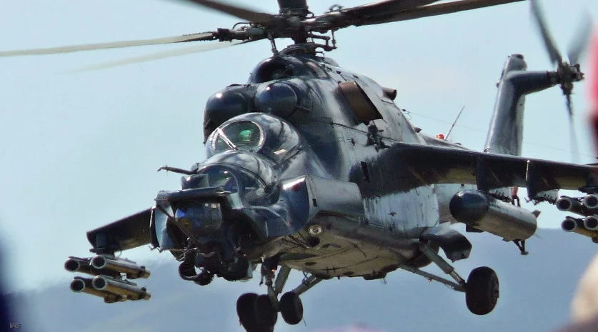 While many of Kazakhstan's military aircraft date back to the pre-1991 soviet era, they also possess state-of-the-art equipment like this mi-35 helicopter gunship