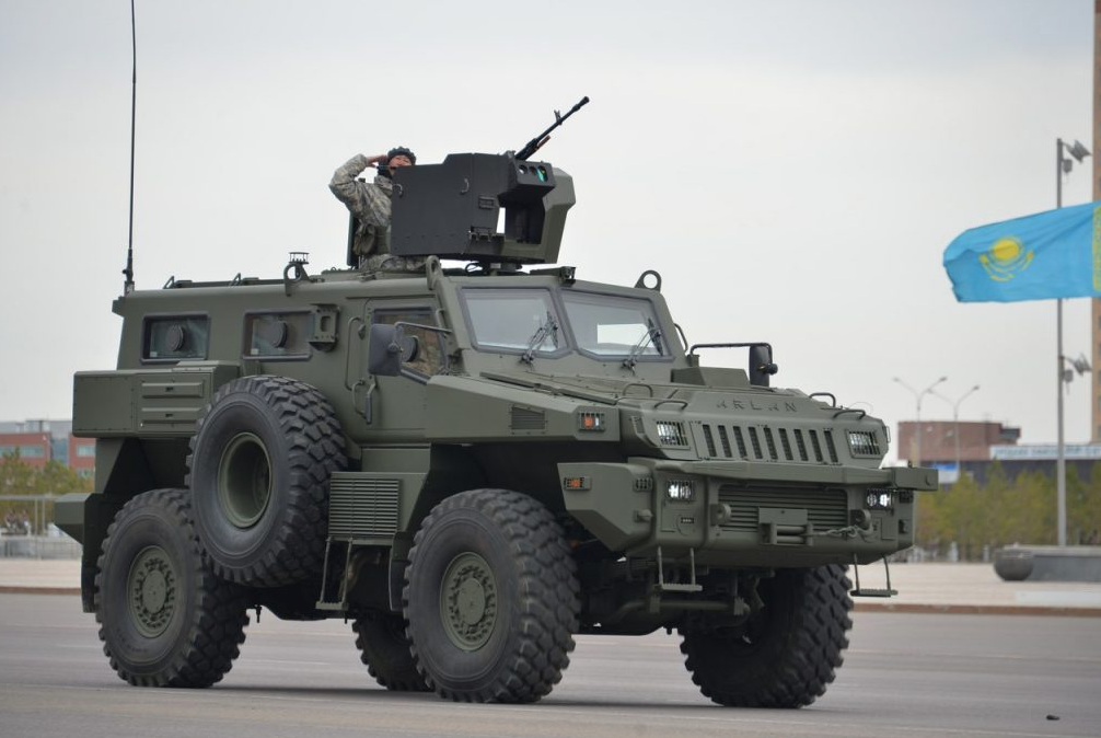 In addition to purchasing NATO equipement, Kazakhstan has also acquired weaponry from non-aligned countries such as this Marauder armoured vehicle from South Africa.