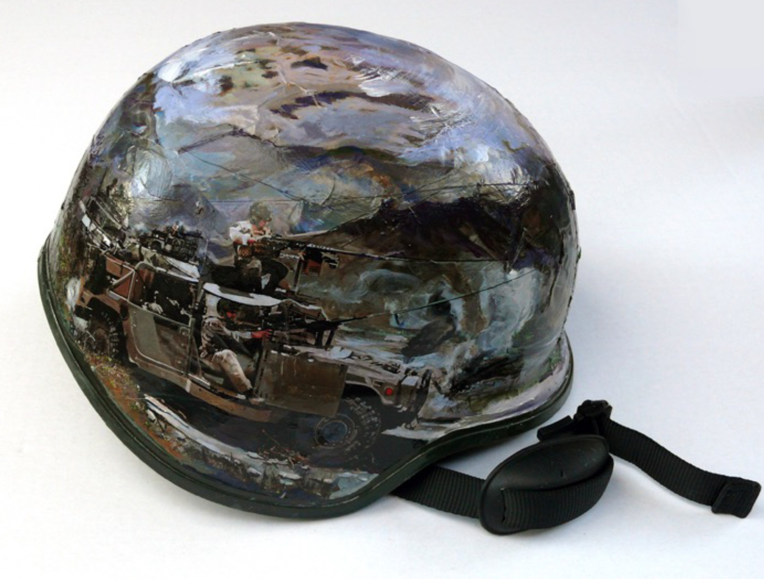 IMAGE 36 Katherine Taylor Canadian Forces in Afghanistan HELMET ACRYLIC .jpg