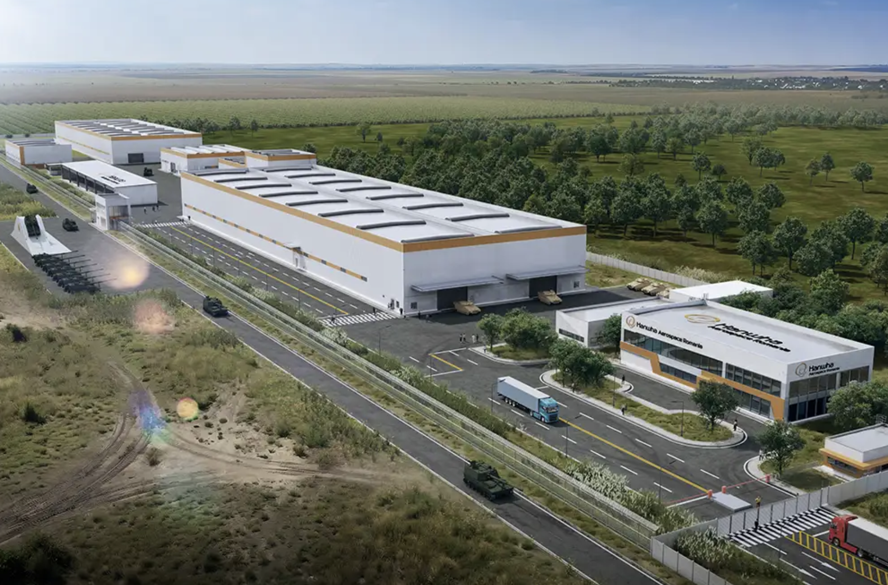 Hanwha Aerospace's K-9 Production plant