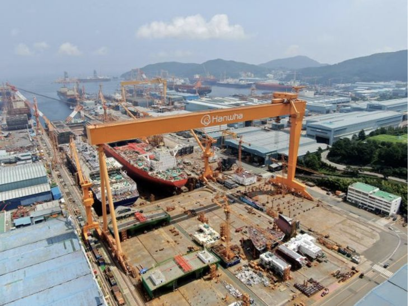 Hanwha Ocean Shipyard, Geoje, South Korea