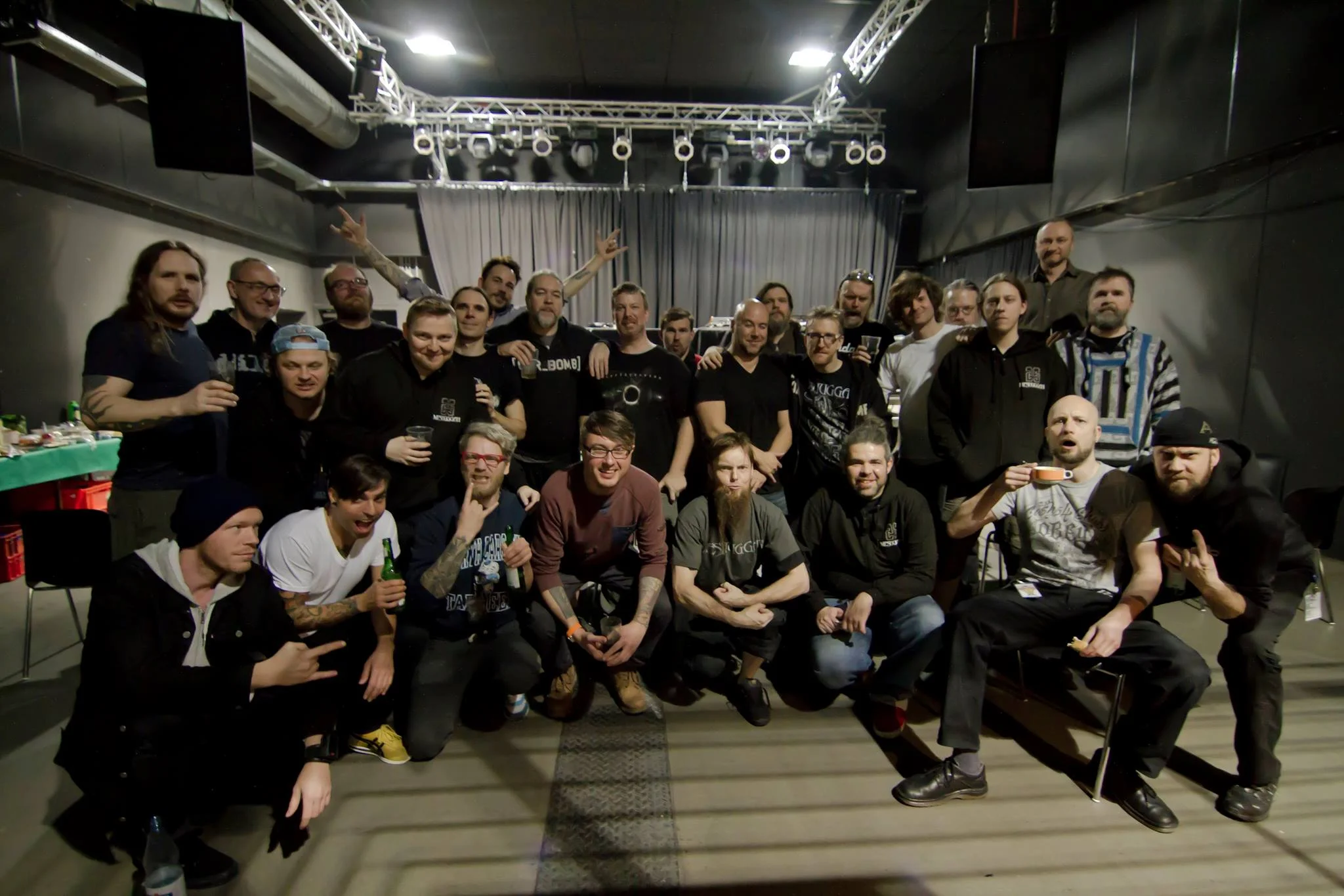 Semantik Punk, Car Bomb and Meshuggah plus their crews - European tour, December, 2014.