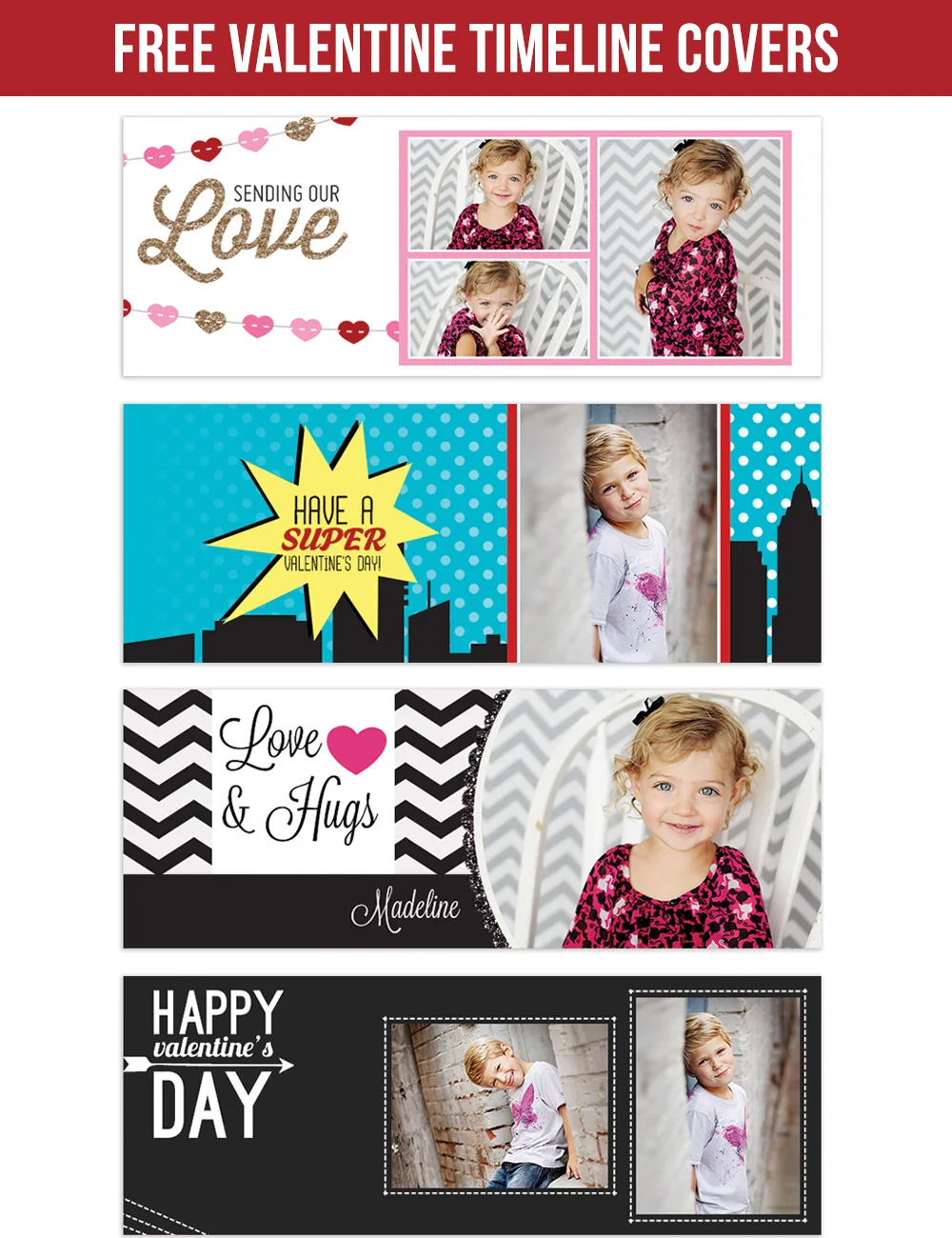 FREE Valentine timeline covers, so CUTE!!!