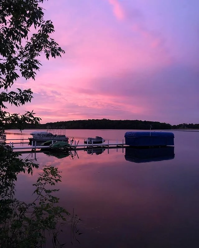 Home 💜 We&rsquo;ll always love the moving tide of the ocean, its rhythm draws us in. But the stillness and serenity of this lake life has welcomed us home.