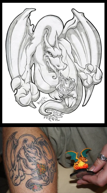 charizard tattoo