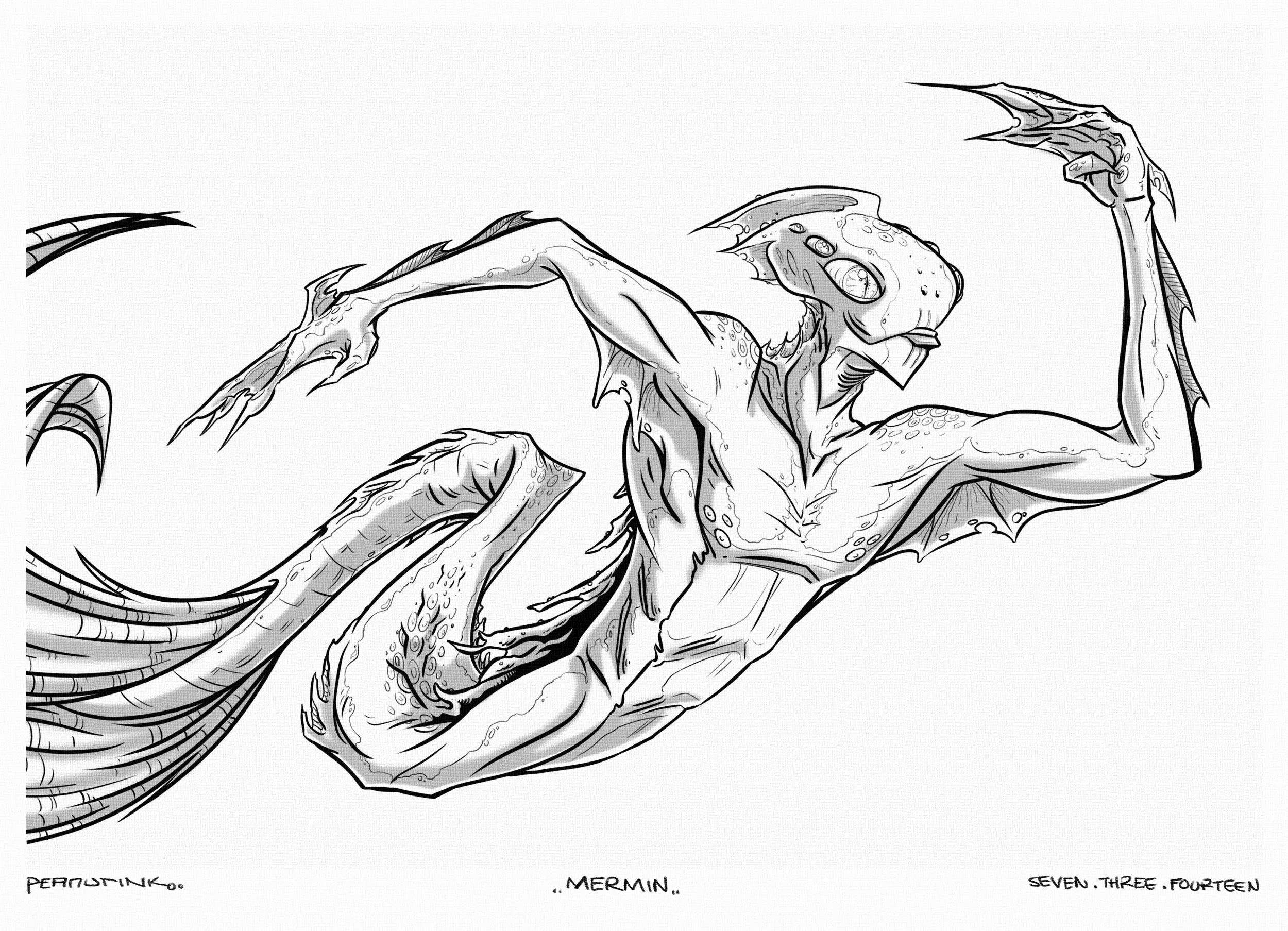 ...weekly ink #25 - "mermin"...