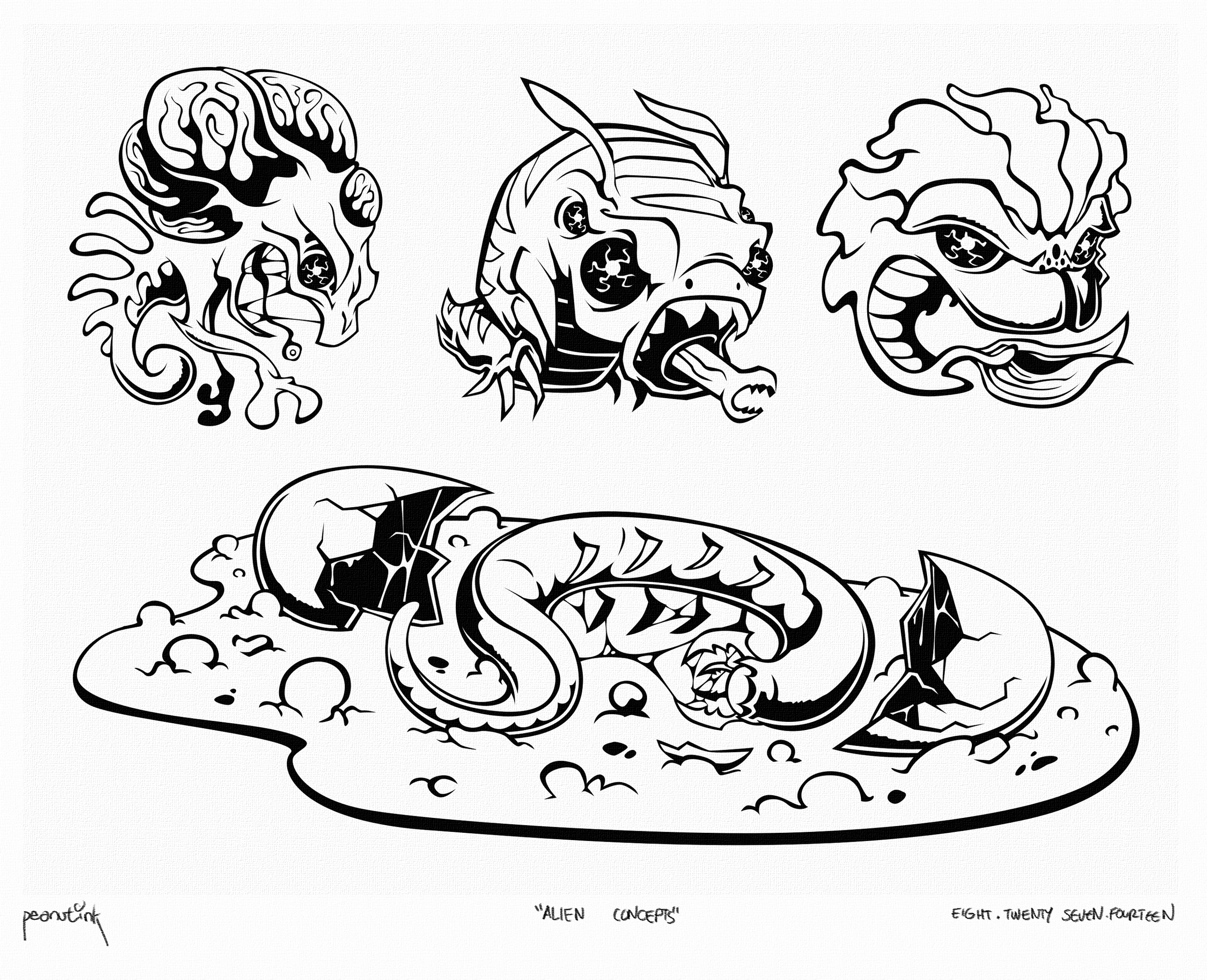 ...weekly ink #32 - "alien concepts"...