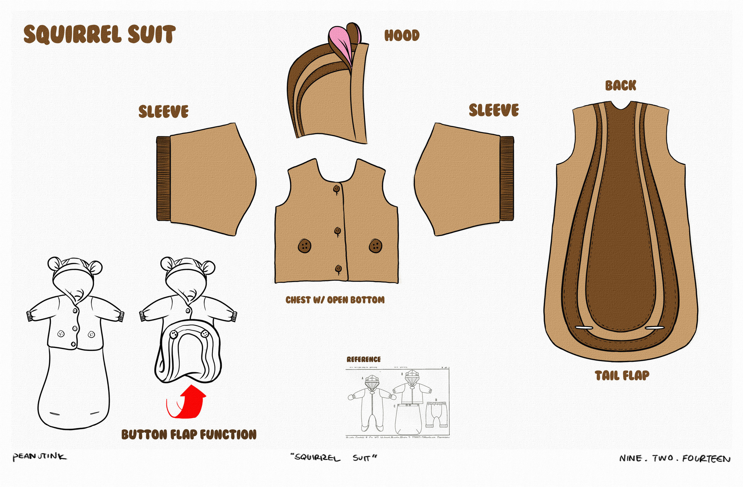 ...weekly ink #33 - "squirrel suit"...