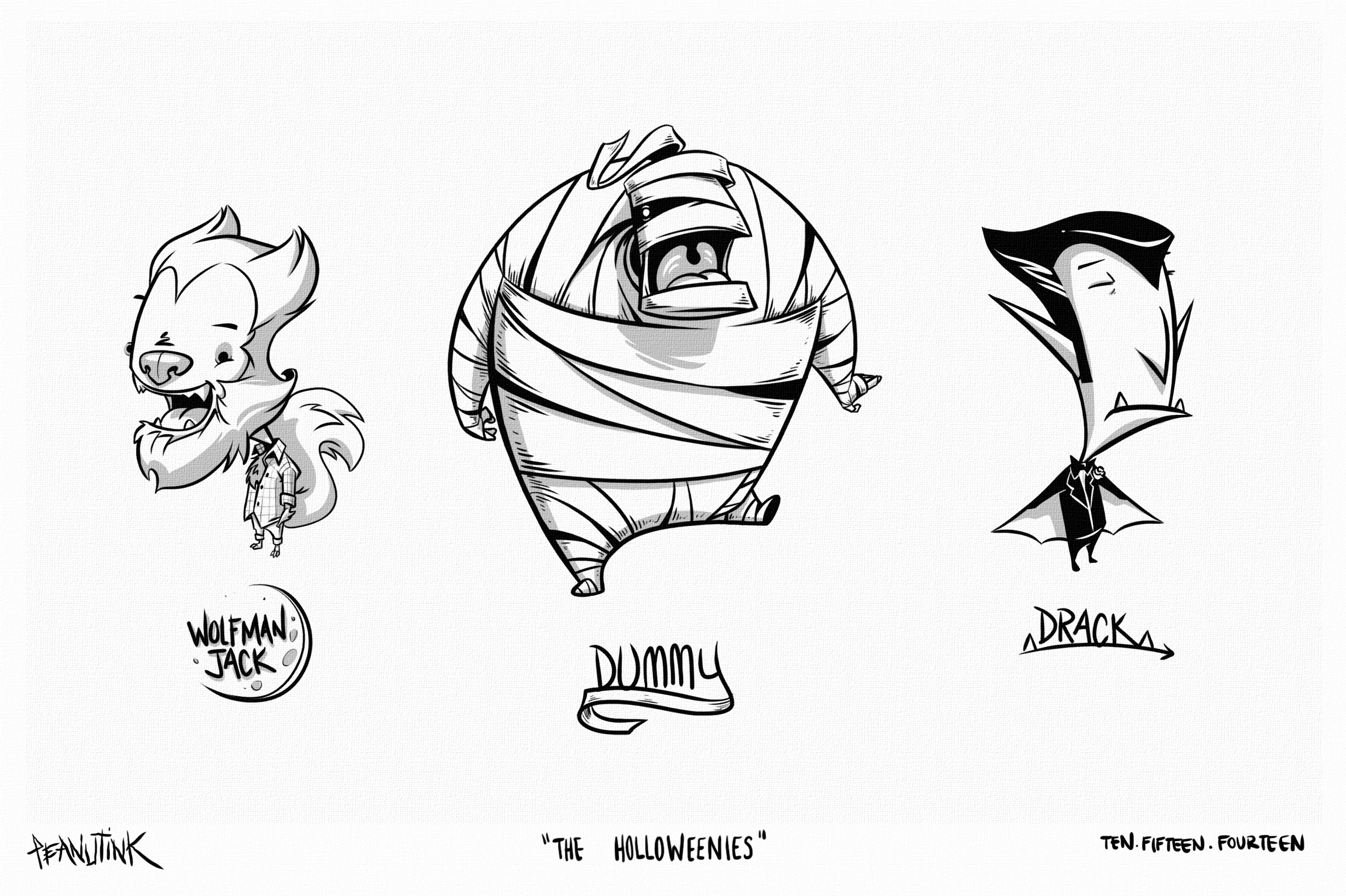 ...weekly ink #40 - "the holloweenies"...