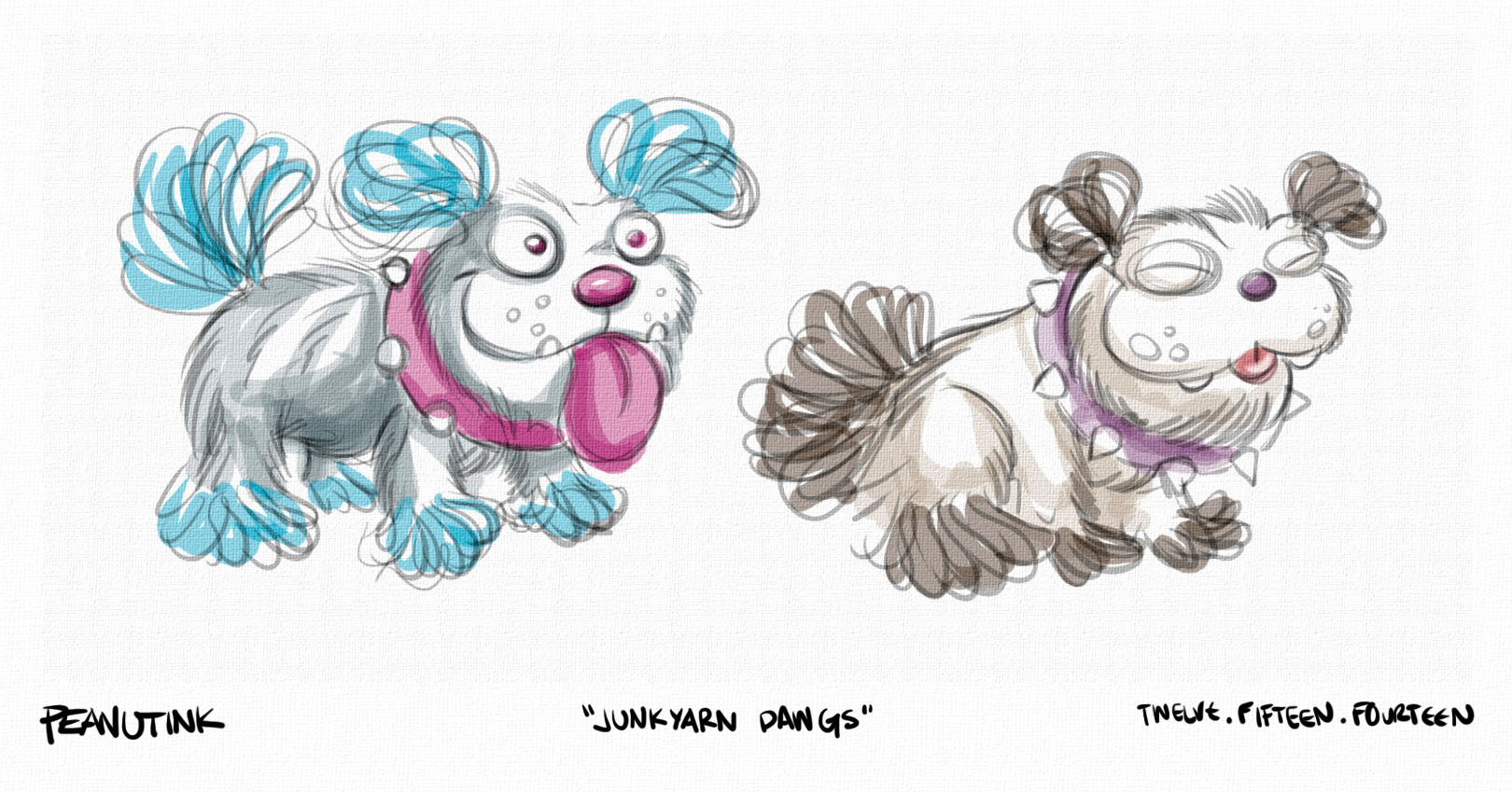 ...weekly ink #48 - "junk yarn dawgs"...