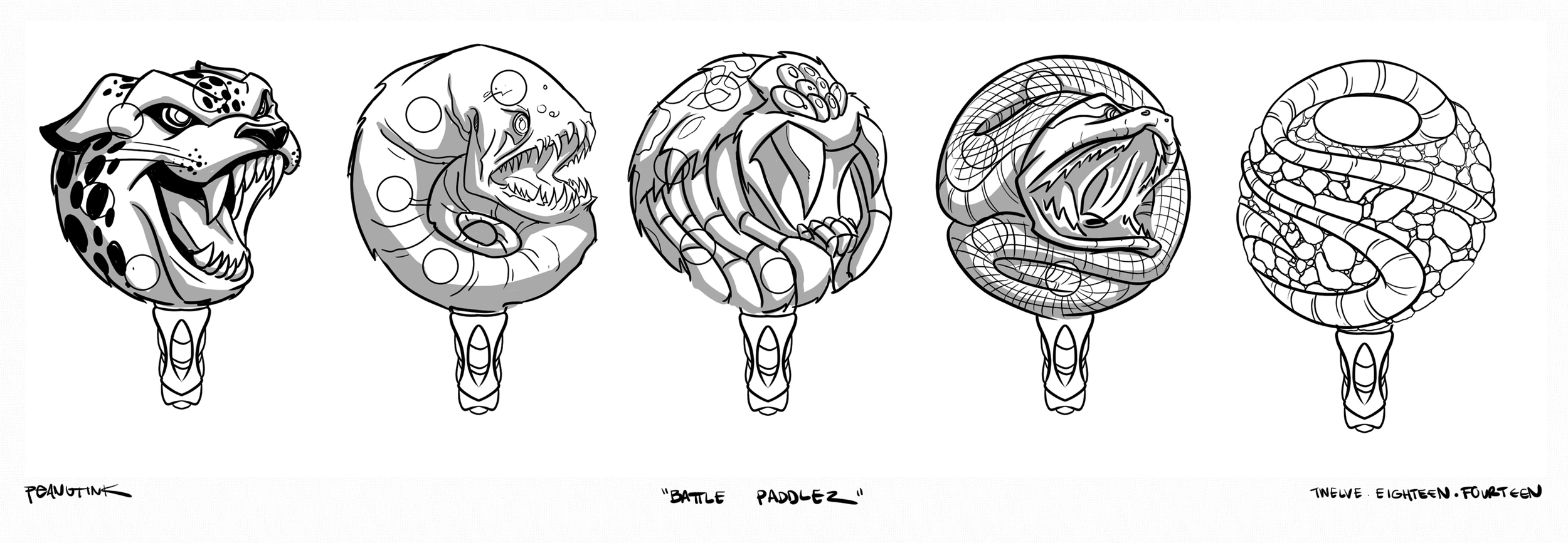 ...weekly ink #49 - "battle paddleZ"...