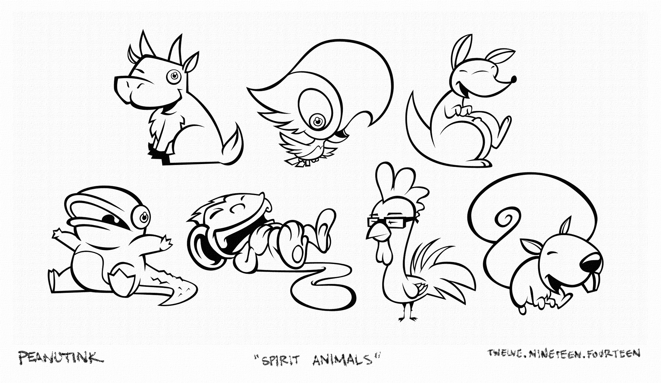 ...weekly ink #50 - "spirit animals"...