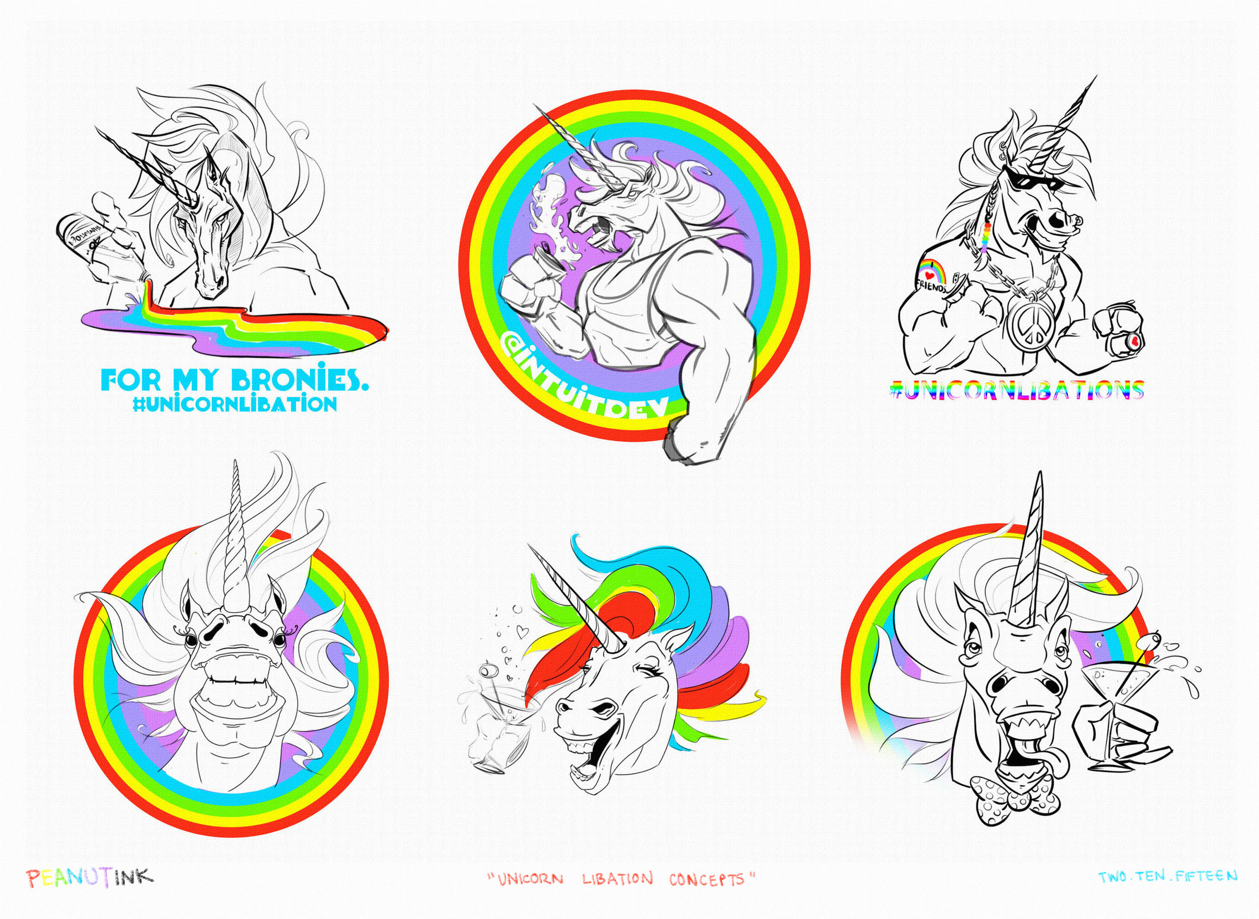 ...weekly ink #53 - "unicorn libation concepts"...