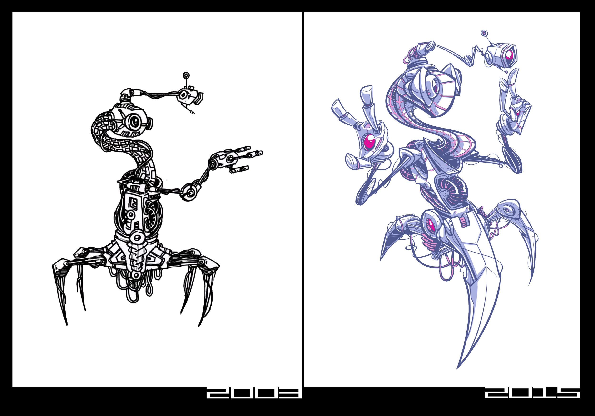 ...12 year sketch comparison...
