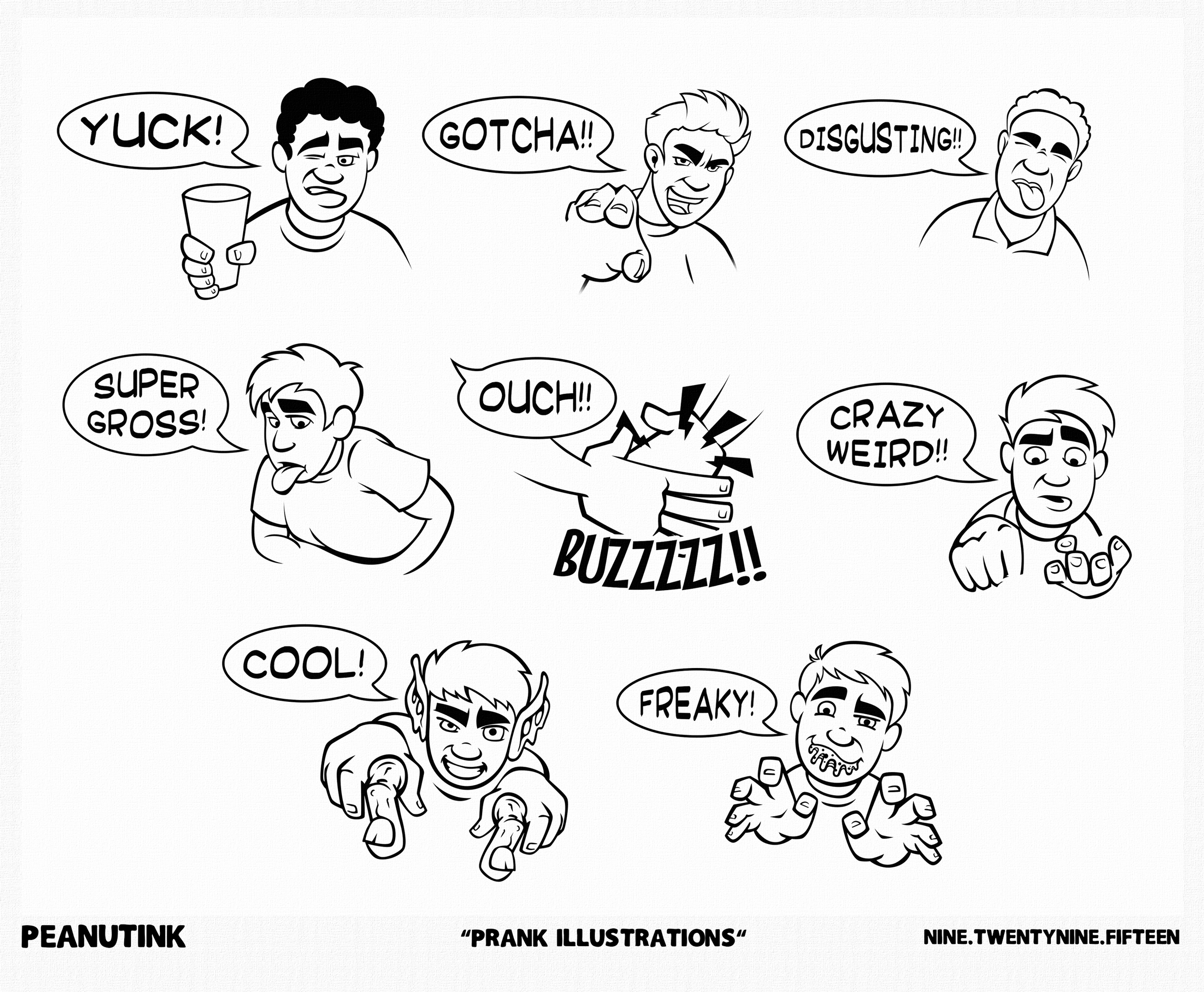 ...weekly ink #91 - "prank illustrations"...