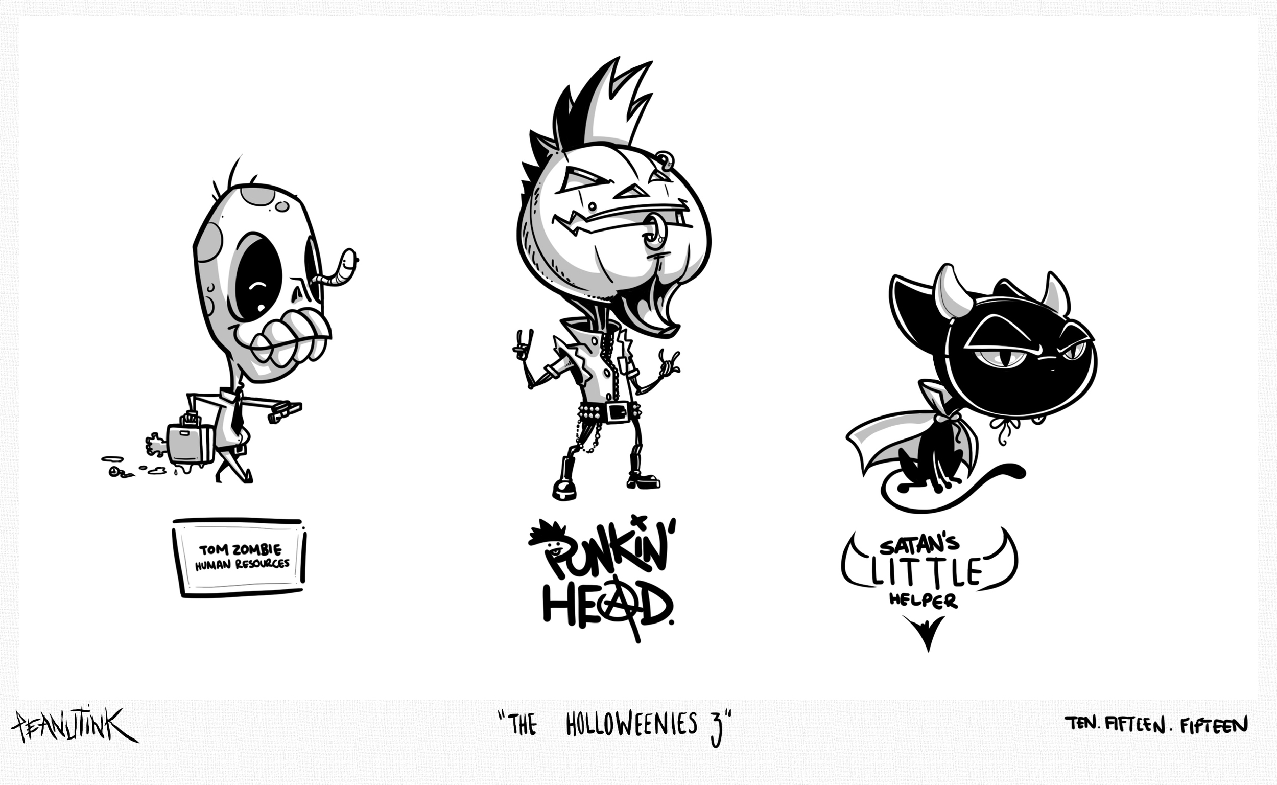 ..weekly ink #94 - "holloweenies 3"..