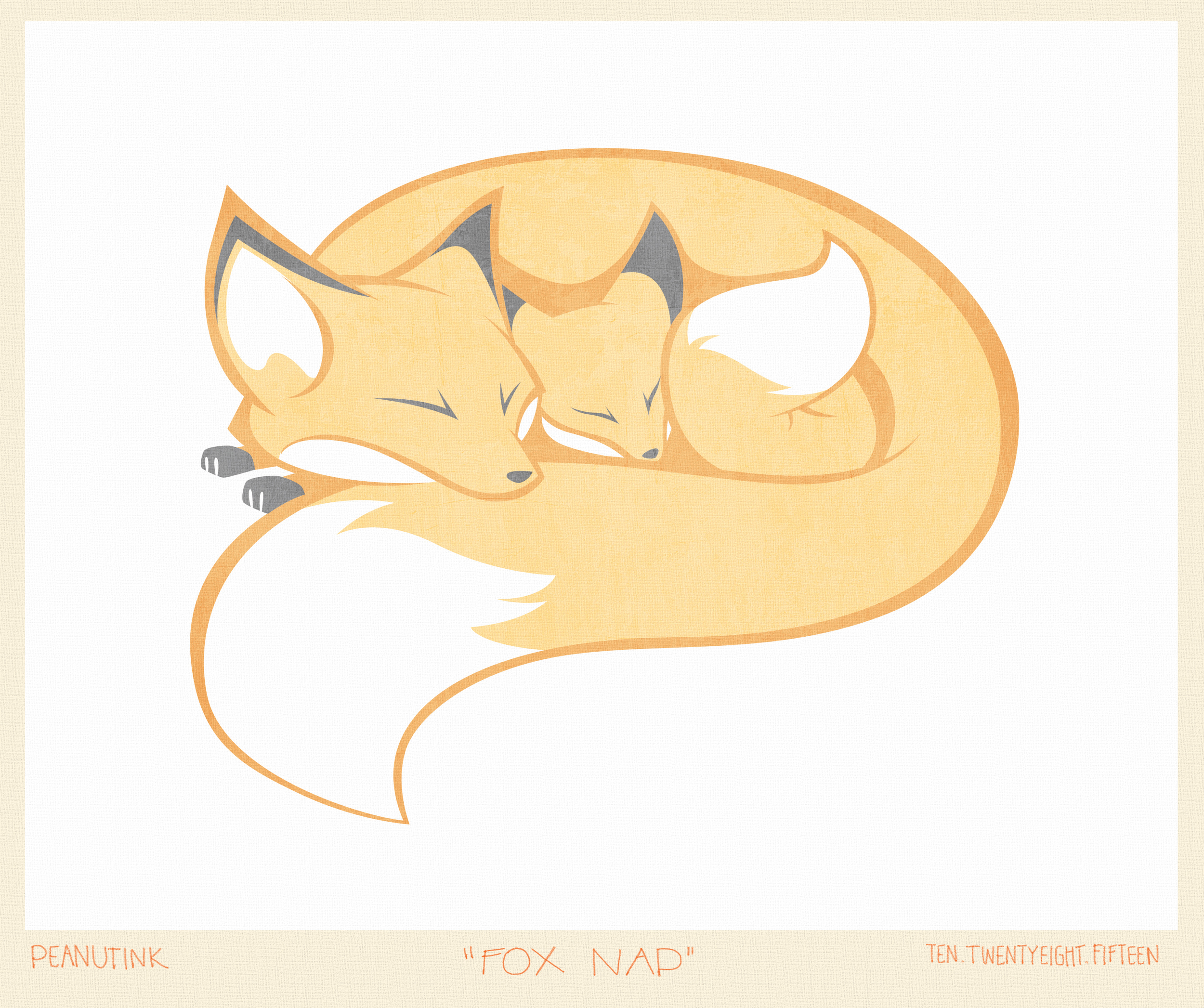 ...weekly ink #97 - "fox nap"...