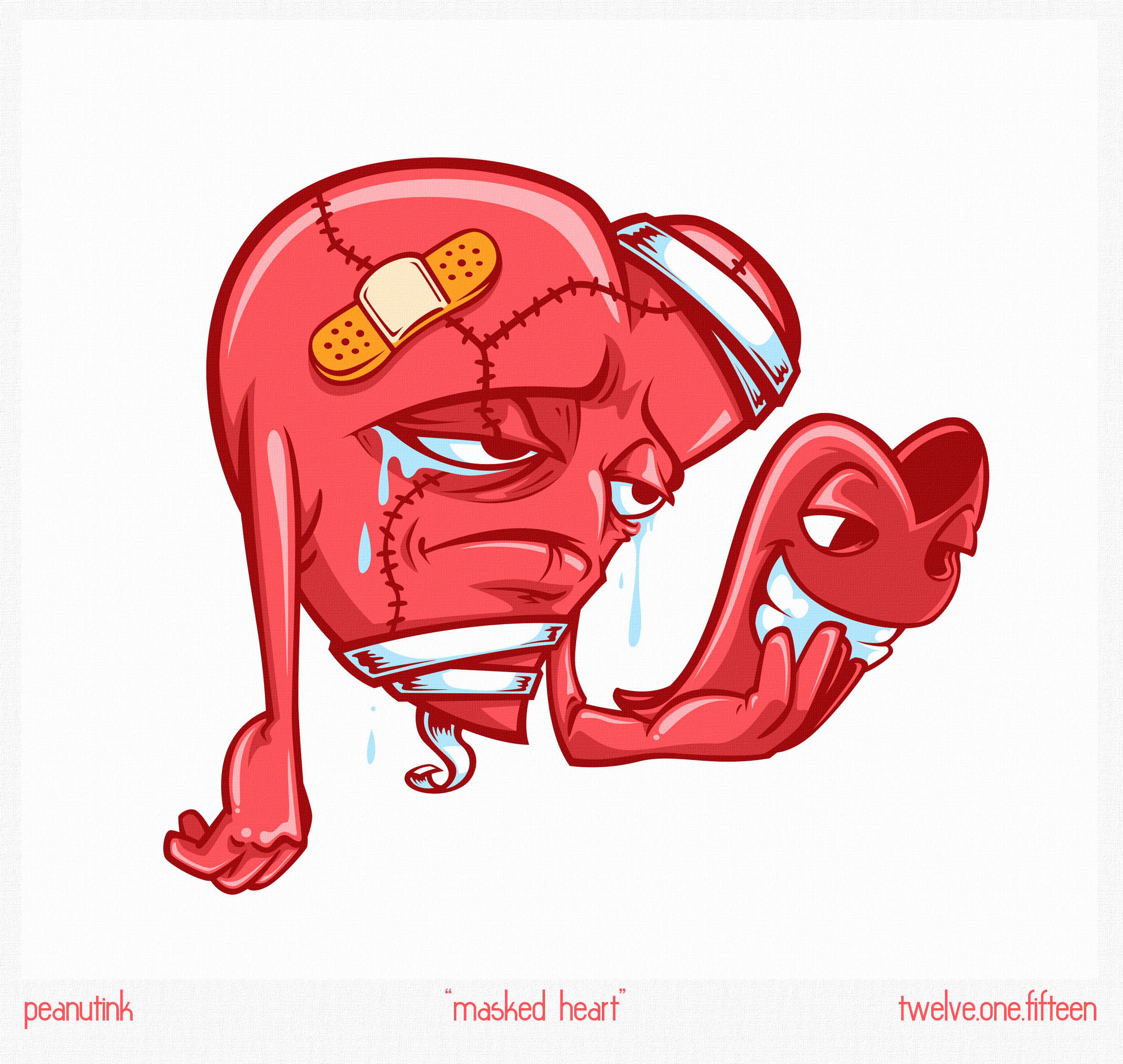 ...weekly ink #102 - "masked heart"...