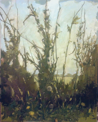 Along the Road Outside Berwick. Or Berea. Oil on Canvas, 44"x56", 2015